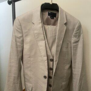 Asos Three Piece Suit - Tan/Stone